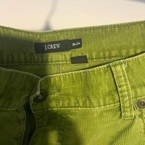 J. Crew men’s green corduroy pants.